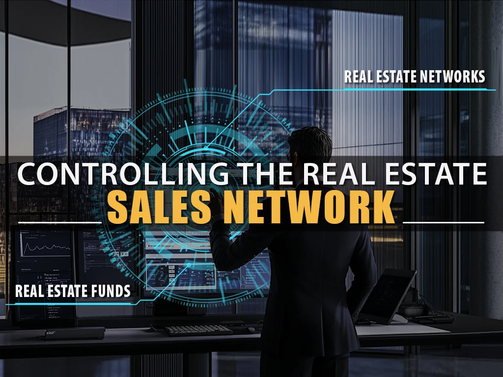 Graphic ‘Controlling the real estate sales network’ for real estate networks and real estate funds